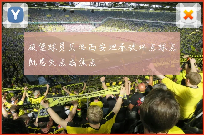 狼堡球员贝洛西安坦承破坏点球点凯恩失点成焦点